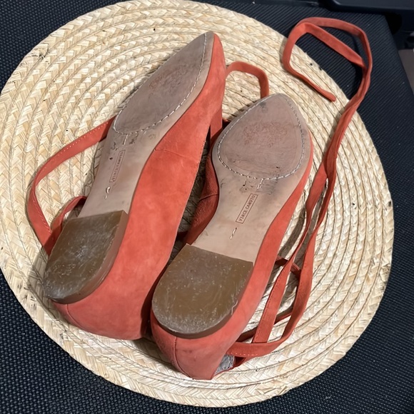 Vince Camuto leather Suede Ankle Tie Flat Loafer Size 7.5 - Picture 6 of 6